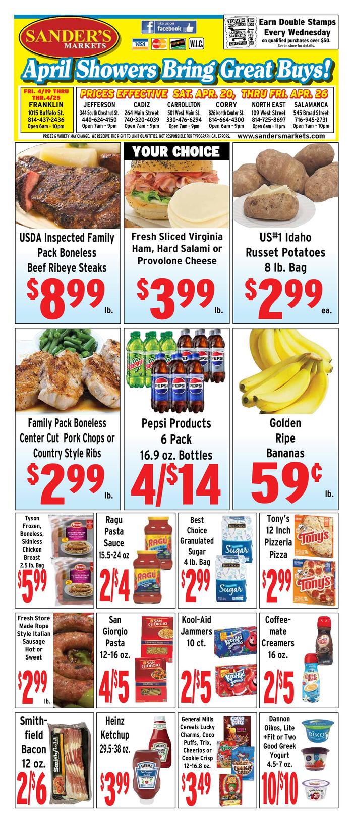 Sander's Markets Carrollton Ad Specials